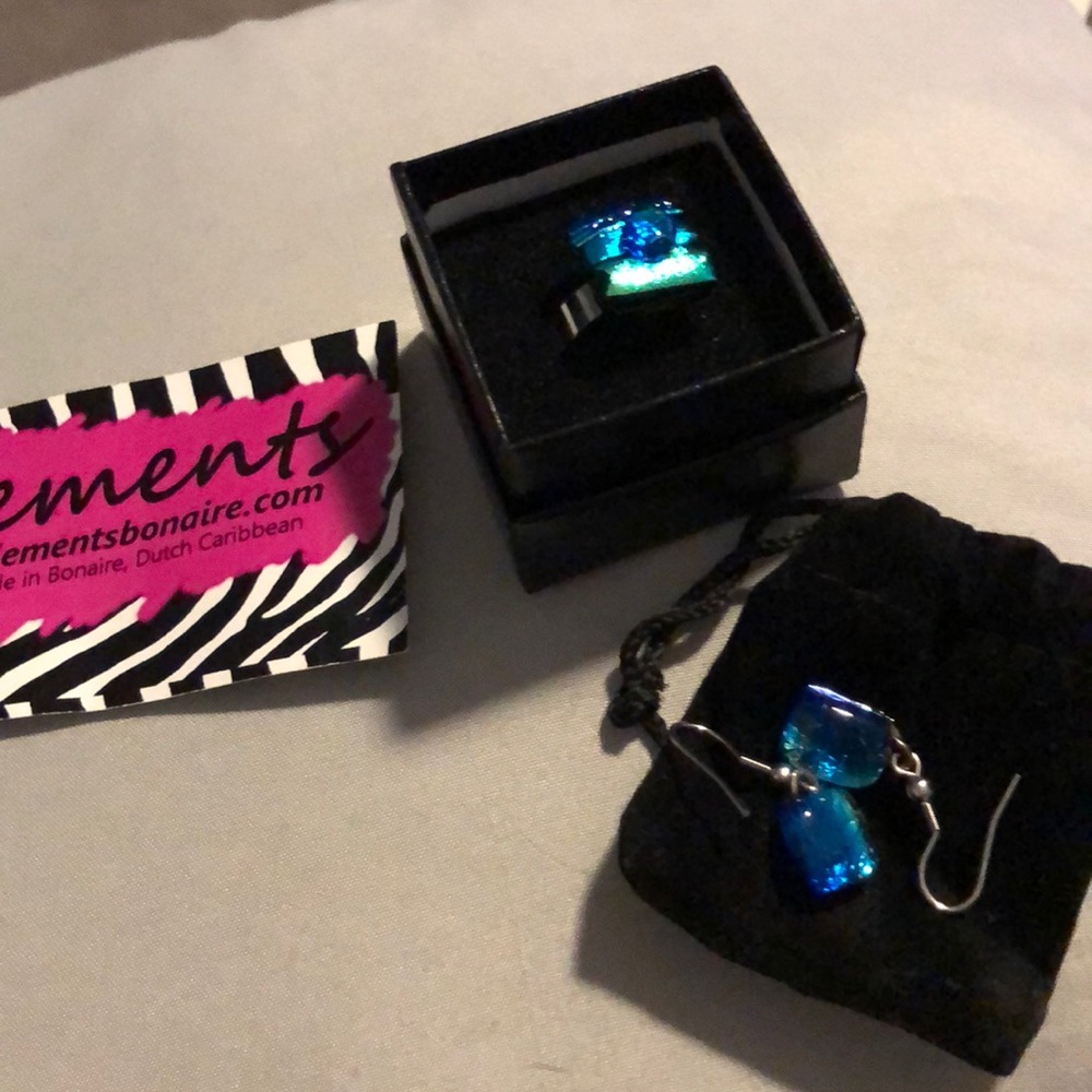 Dichroic glass from Amber Cove Dominican Republic